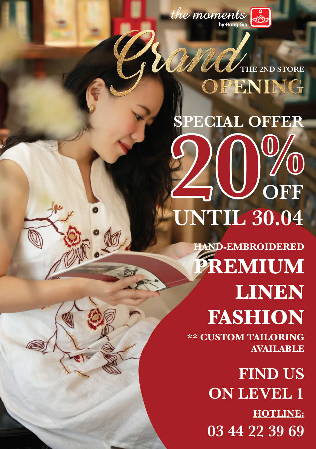 THE MOMENTS 2ND STORE GRAND OPENING - 20% OFF ALL ITEMS